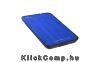 Külső HDD Ház 2.5" QuickStore Portable kék; max 9,5mm 2,5" Sata HDD USB csatl.; szálcsiszolt felső r.