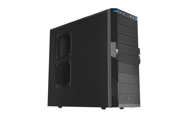 Számítógépház T9 Economy fekete; fekete belső; ATX,mATX; alsó táp; 4xUSB, I/O fotó, illusztráció : SHARK-4044951011384