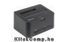 HDD Dokkoló QuickPort Combo U3 2,5"-3,5" SataHDD IDE HDD; 5,25" IDE ODD; USB3.0 cSatellite; fekete