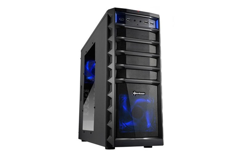 Számítógépház ATX alsó táp 2x120mm LED 2xUSB3.0 4xUSB2.0 I/O SHARKOON Rex3 Valu fotó, illusztráció : SHARK-4044951013098