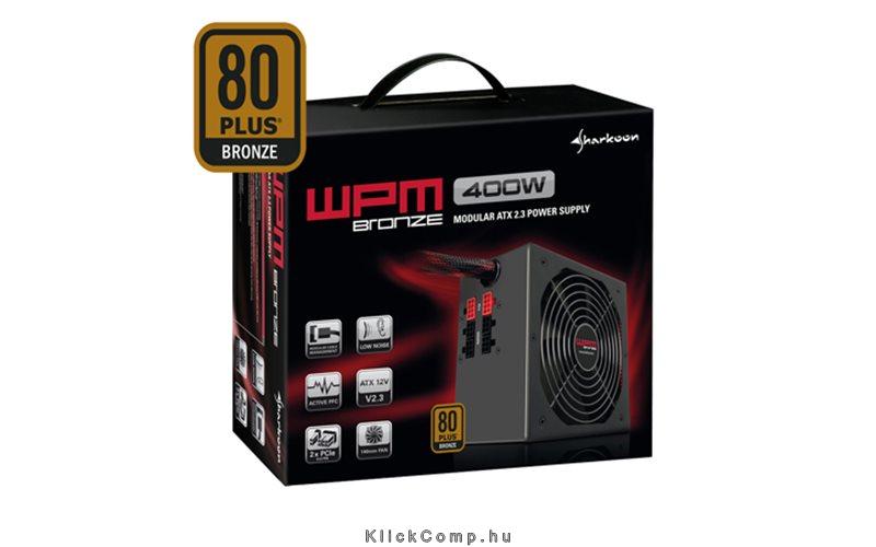 Tápegység 500W WPM Bronze Series 80Plus Bronz; 14cm ventilátor; 4+4Power; Modul fotó, illusztráció : SHARK-4044951013647
