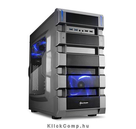 Számítógépház ATX mATX 2xUSB3.0 2xUSB2.0 I/O SHARKOON BD28  Bulldozer  fegyvers fotó, illusztráció : SHARK-4044951015849