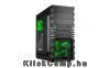 Számítógépház ATX mATX mITX 2x120mm LED 2xUSB3.0 I/O SHARKOON VG4-W Green fekete zöld belső ablakos alsó táp