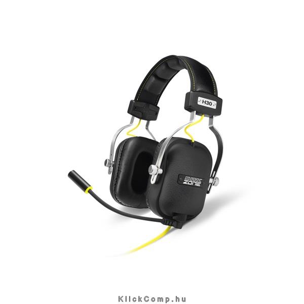 Sharkoon Fejhallgató Shark Zone H30 mikrofon; 3.5mm jack; hangerőszabályzó; nag fotó, illusztráció : SHARK-4044951017256