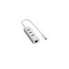 USB Hub USB3.0 3port +RJ45 Type C