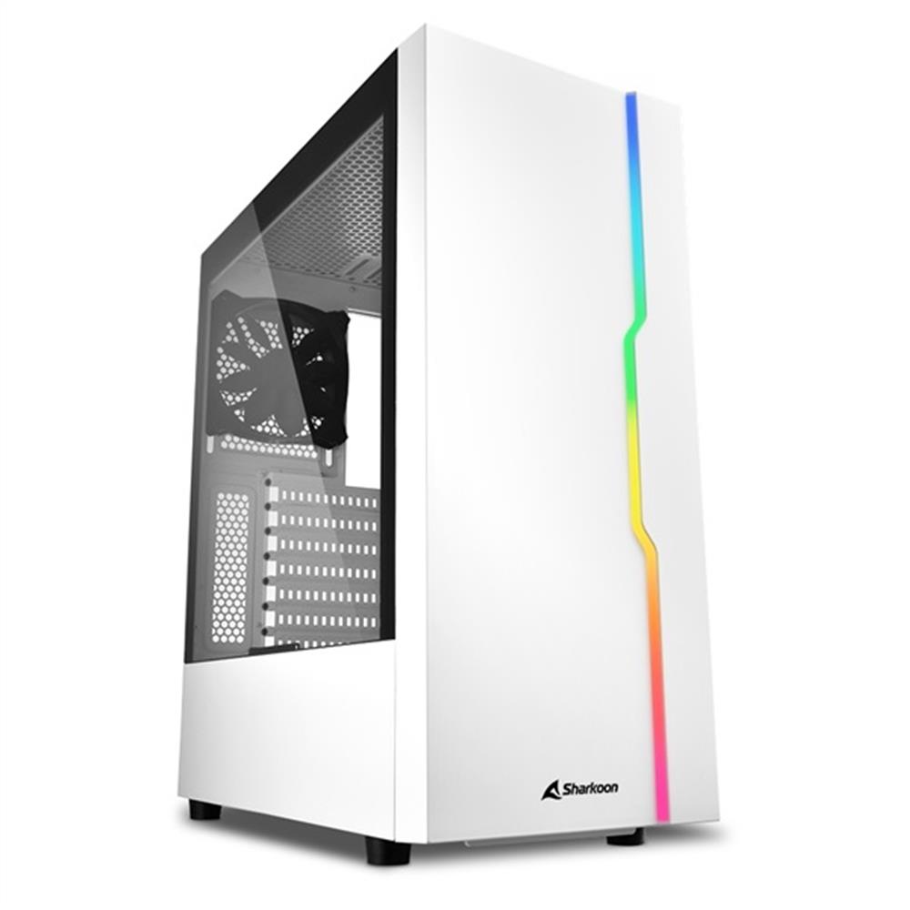 Számítógépház ATX ház Sharkoon RGB Slider White FullTower fotó, illusztráció : SHARK-4044951032006