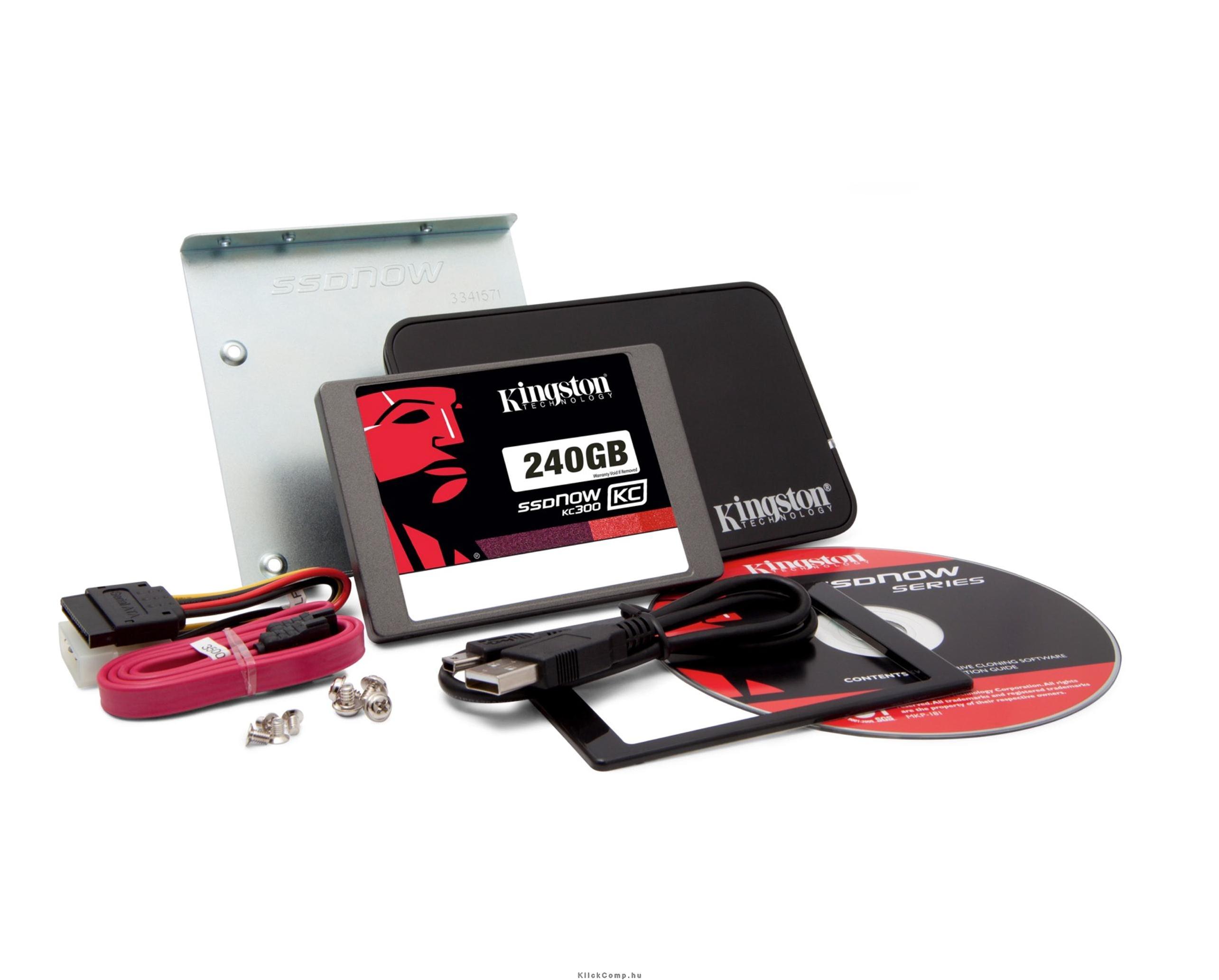 240GB SSD SATA3 2,5  7mm KINGSTON SKC300S3B7A/240G Upgrade Kit fotó, illusztráció : SKC300S3B7A_240G