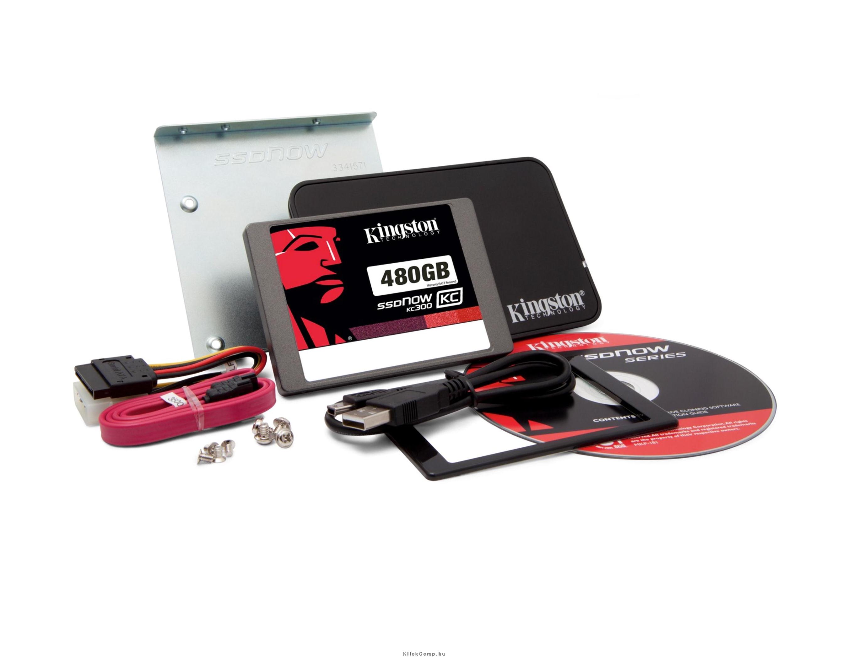 480GB SSD SATA3 2,5  7mm KINGSTON SKC300S3B7A/480G Upgrade Kit fotó, illusztráció : SKC300S3B7A_480G