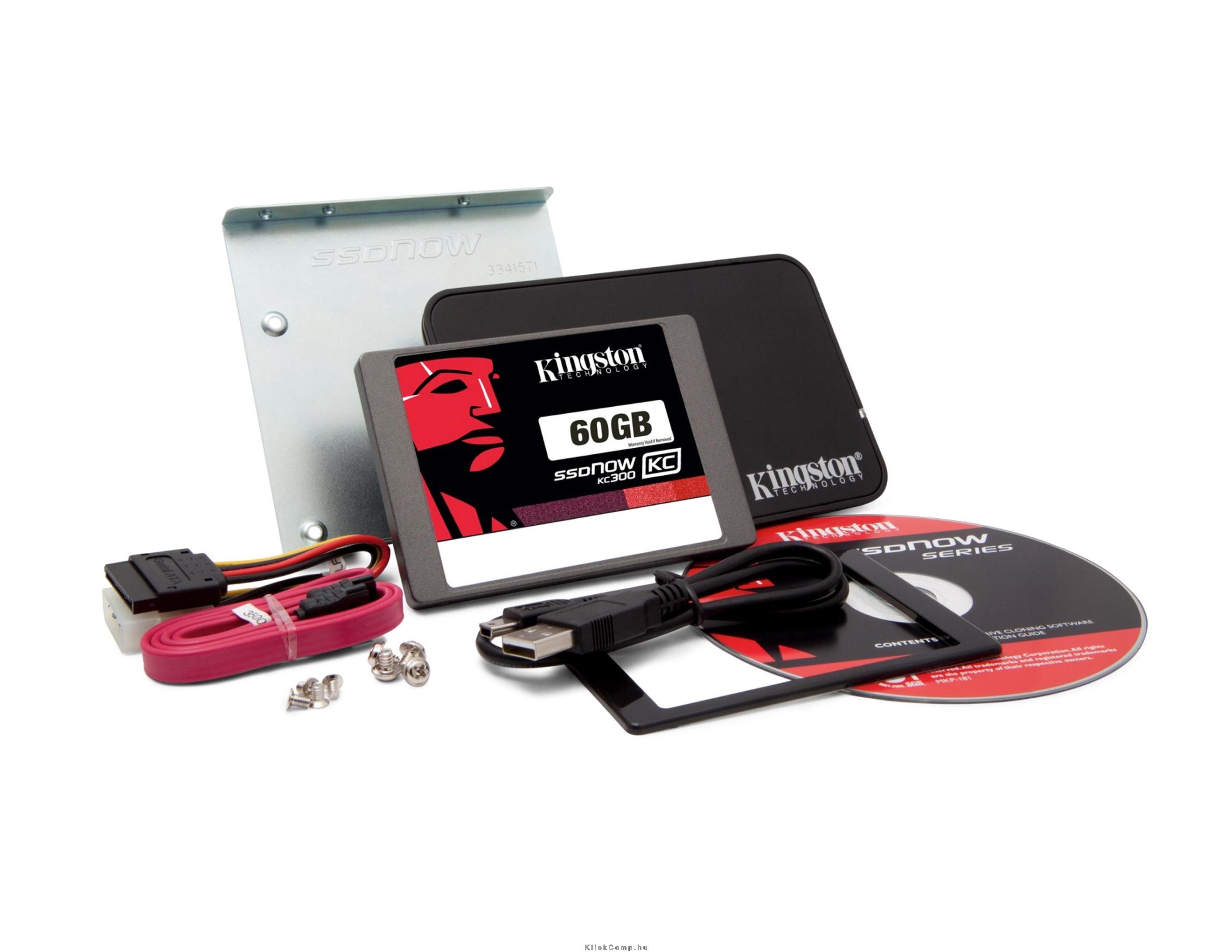 60GB SSD SATA3 2,5  7mm KINGSTON SKC300S3B7A/60G Upgrade Kit fotó, illusztráció : SKC300S3B7A_60G
