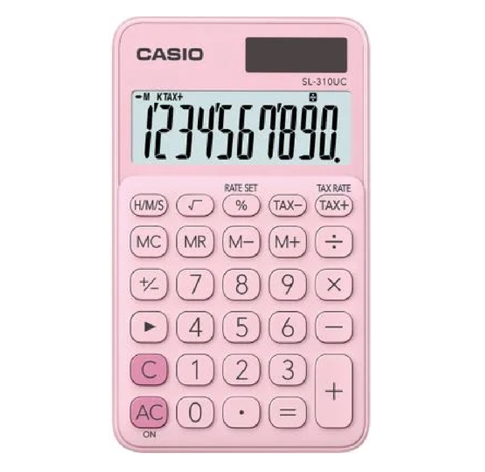 Zsebszámológép Casio SL 310K rózsaszín fotó, illusztráció : SL-310-UC-PK