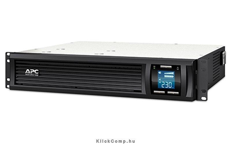 APC Smart-UPS C 1000VA 2U Rack mountable LCD 230V Szünetmentes tápegység UPS fotó, illusztráció : SMC1000I-2U