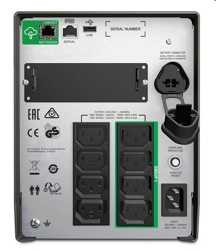Szünetmentes tápegység 1500VA APC Smart-UPS LCD 230V with SmartConnect fotó, illusztráció : SMT1500IC