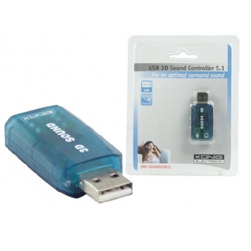 König (3D) USB hangvezérlő - Már nem forgalmazott termék fotó, illusztráció : SNDKUNUSB51