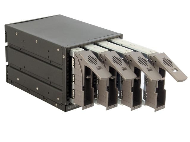 4*SATA/SAS HDD Hot-swap ház, 3*5,25 fek. fotó, illusztráció : SNT3141SAS