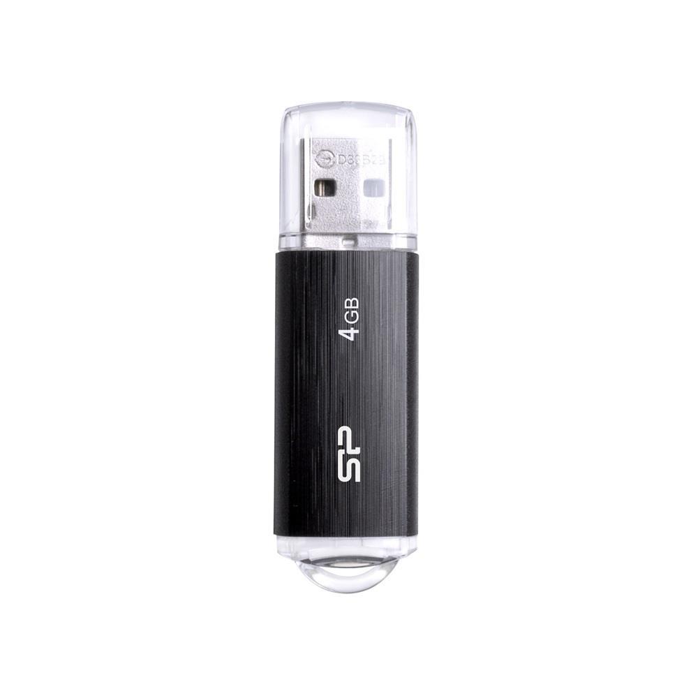 4GB Pendrive USB2.0 fekete Silicon Power Ultima U02 fotó, illusztráció : SP004GBUF2U02V1K