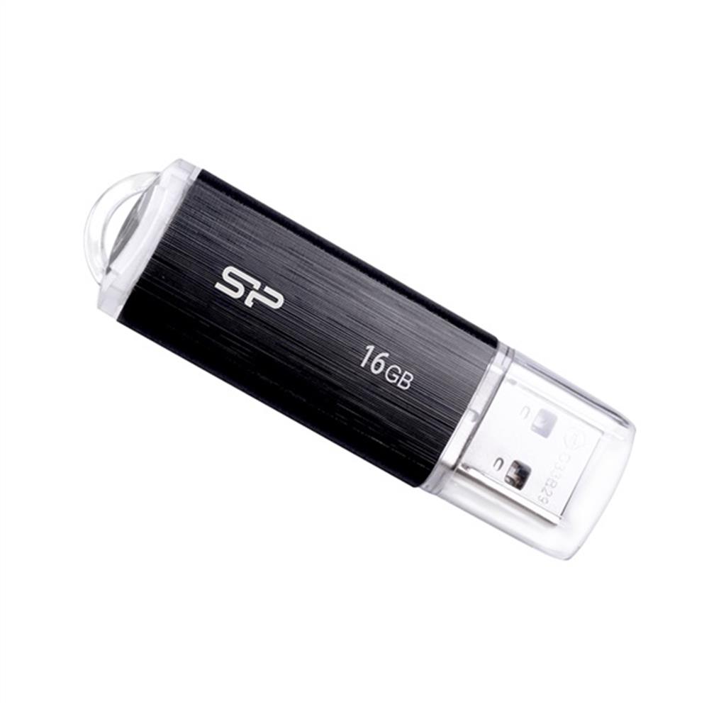 16GB Pendrive USB2.0 fekete Silicon Power Ultima U02 fotó, illusztráció : SP016GBUF2U02V1K