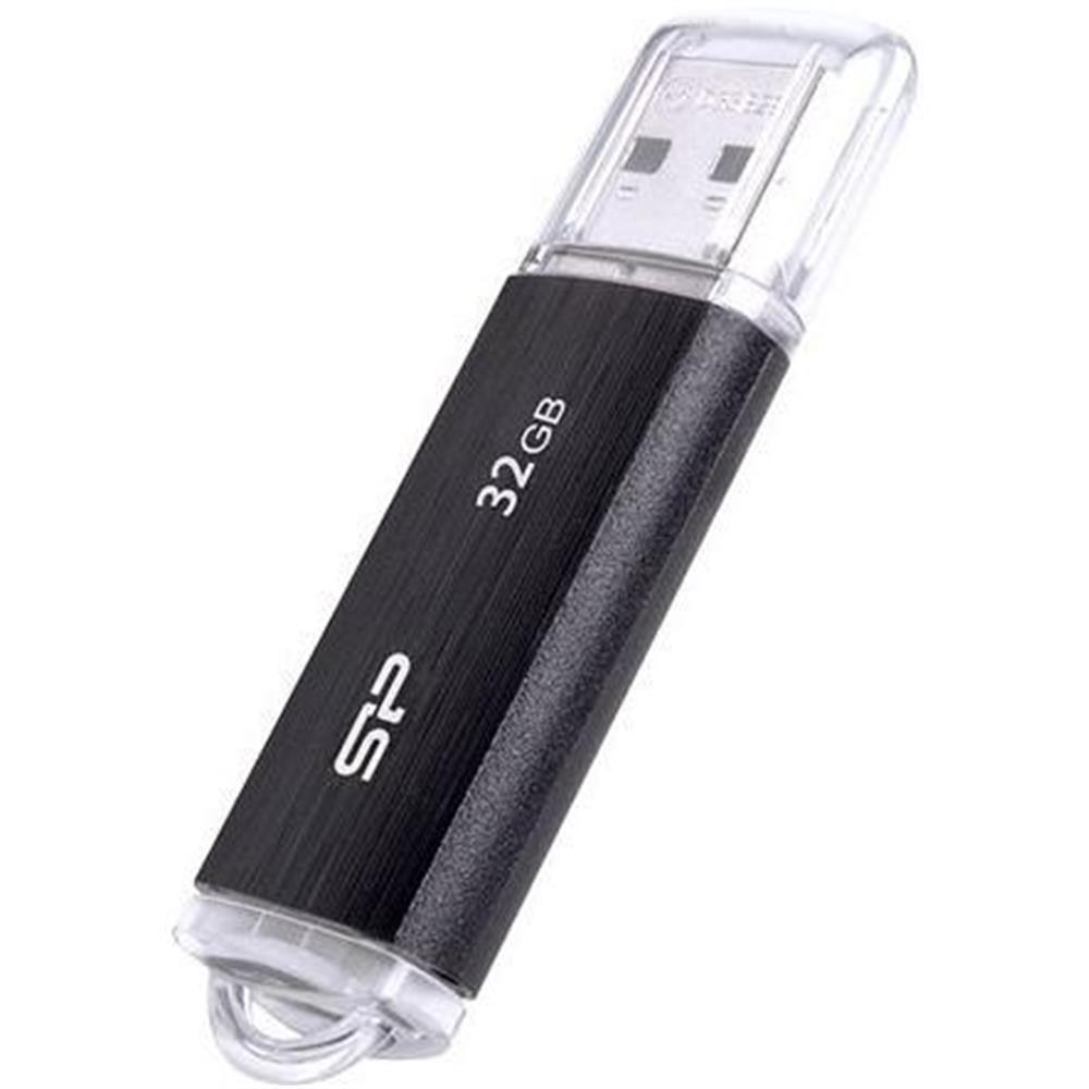 32GB Pendrive USB2.0 fekete Silicon Power Ultima U02 fotó, illusztráció : SP032GBUF2U02V1K