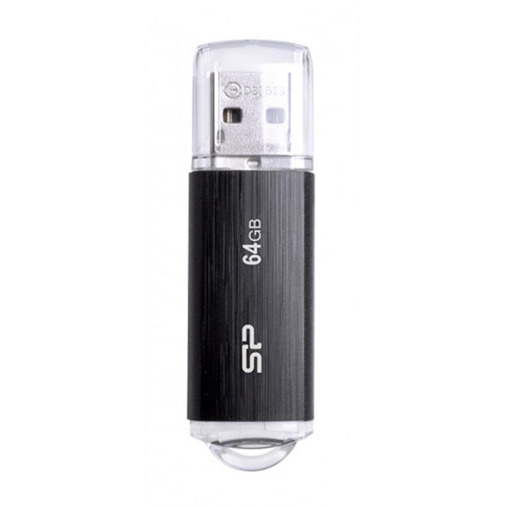 64GB Pendrive USB2.0 fekete Silicon Power Ultima U02 fotó, illusztráció : SP064GBUF2U02V1K