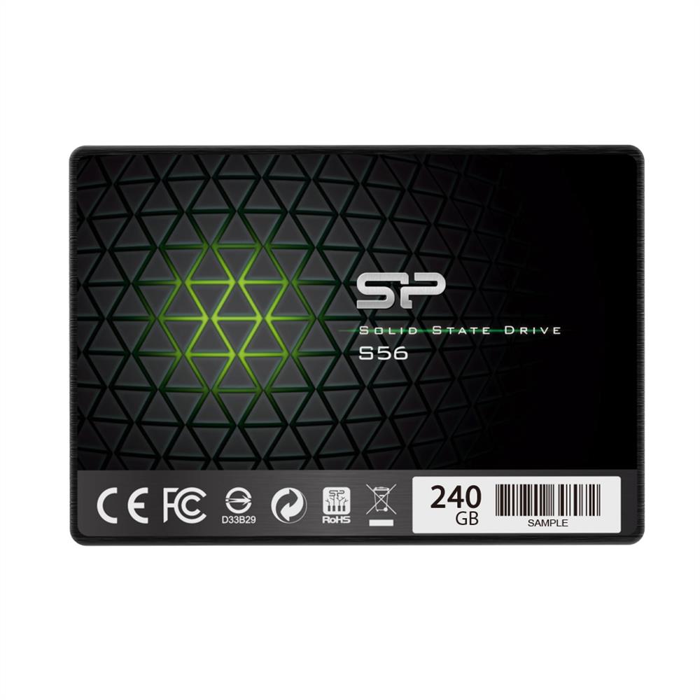 240GB SSD SATA3 Silicon Power Slim S56 fotó, illusztráció : SP240GBSS3S56B25