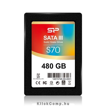 480GB SSD 2,5  Silicon Power S70 Professional fotó, illusztráció : SP480GBSS3S70S25