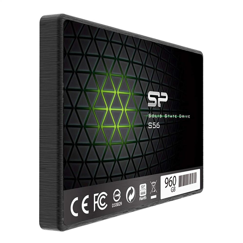 960GB SSD SATA3 Silicon Power Slim S56 fotó, illusztráció : SP960GBSS3S56A25