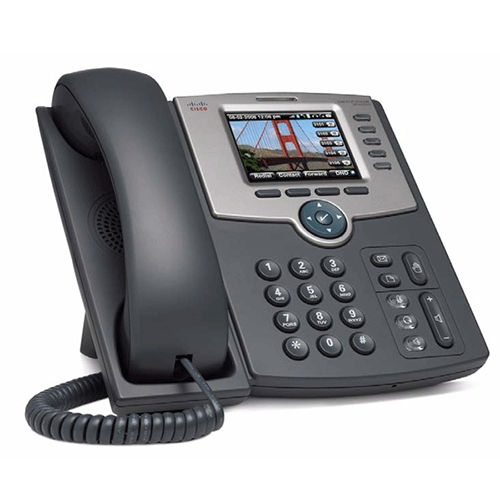 Cisco Voip telefon 4 vonal, egyszínű kijelző, PoE fotó, illusztráció : SPA504G