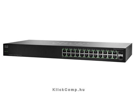 Cisco SG100-24 24 LAN 10/100/1000Mbps rack switch fotó, illusztráció : SR2024T-EU