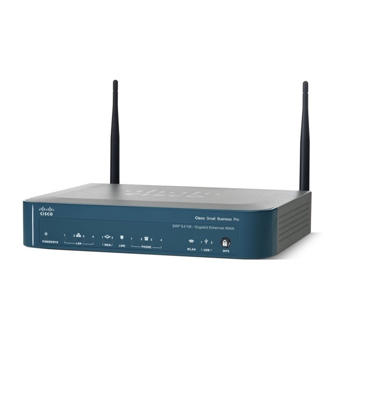 Cisco SRP541W Vezeték nélküli ADSL2+, Annex-B Router fotó, illusztráció : SRP541W-E-K9