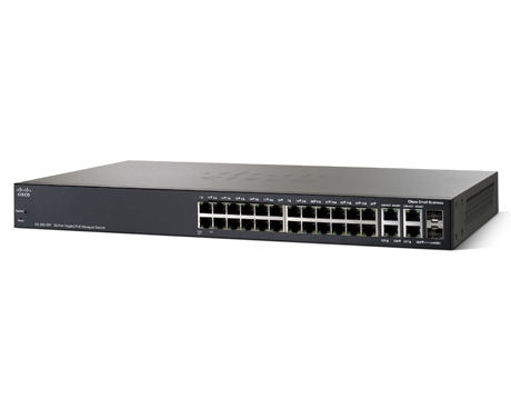 Cisco SG300-28P 28-port Gigabit PoE Managed Switch fotó, illusztráció : SRW2024P-K9-EU