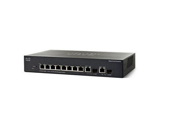 Cisco SF 302-08MP 8-port 10/100 Max PoE Managed Switch w/Gig Links fotó, illusztráció : SRW208MP-K9-EU