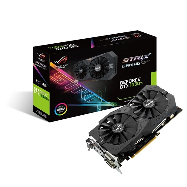 VGA GTX1050TI ASUS videokártya nVidia STRIX-GTX1050TI-4G-GAMING fotó, illusztráció : STRIXGTX1050TI4G