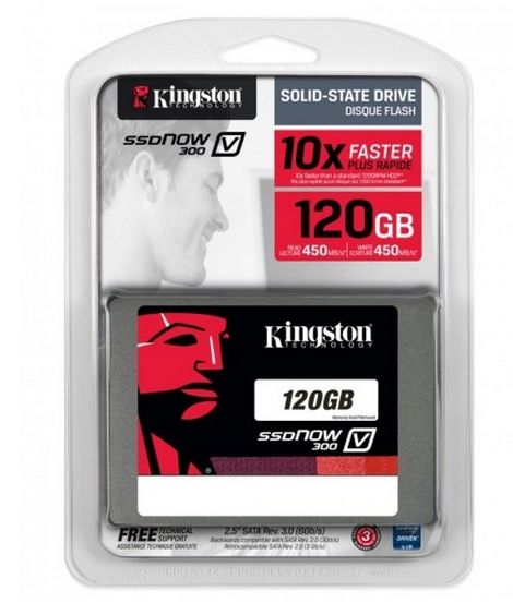 120GB SSD SATA3 2,5  Kingston V300 SV300S37A/120G fotó, illusztráció : SV300S37A120G