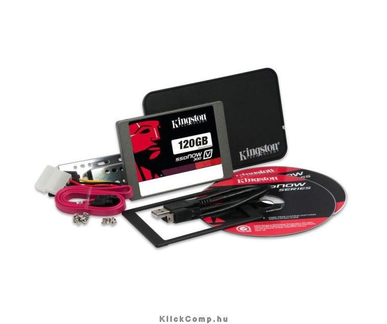 120GB SSD SATA3 2,5  7mm KINGSTON SV300S3B7A/120G Upgrade Kit fotó, illusztráció : SV300S3B7A_120G