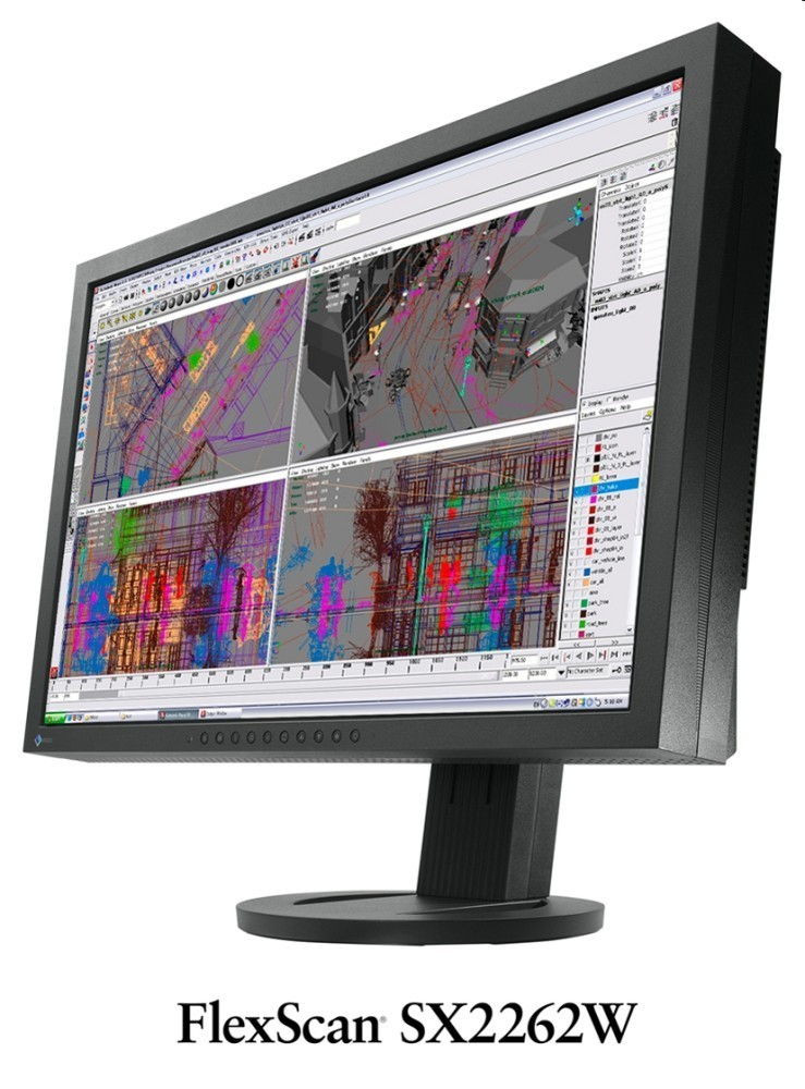 FlexScan SX2262WH TFT monitor, 22  fekete fotó, illusztráció : SX2262WH-BK
