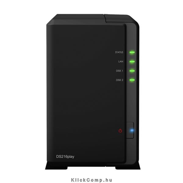 NAS 2 HDD hely Synology NAS DS216play fotó, illusztráció : SYNDS216PLAY