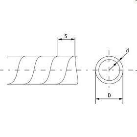 KÁBELKÖTEGELŐ SPIRÁL fekete 8mm 1 m Flexibilis Kábelrendező - Már nem forgalmaz fotó, illusztráció : Spiral8