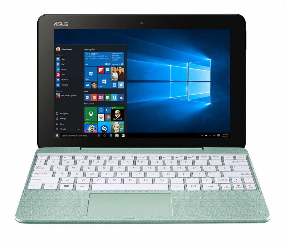 ASUS mini laptop és tablet 2in1 10,1  WXGA Touch x5-Z8350 4GB 64GB eMMC Mentazö fotó, illusztráció : T101HA-GR031T