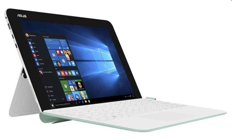 ASUS mini laptop 10  ATOM Z8350 4GB 64GB WIN10 fehér/zöld fotó, illusztráció : T102HA-GR016T