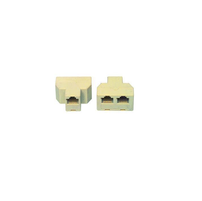 Telefon Y elosztó adapter (2 aljzat+1 dugó) - Már nem forgalmazott termék fotó, illusztráció : T267_6