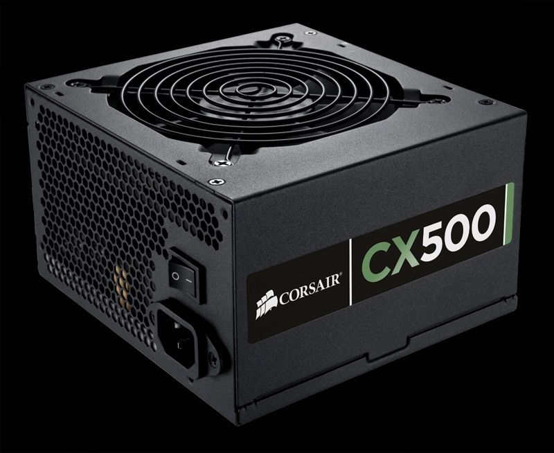 TÁPEGYSÉG Corsair CMPSU-500CXEU tápegység 500W Builder Series (2 év ga - Már ne fotó, illusztráció : TAPCORCMPSU500CXEU