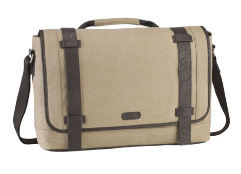 15.6  notebook táska bézs színű Canvas Laptop Messenger fotó, illusztráció : TBM06401EU