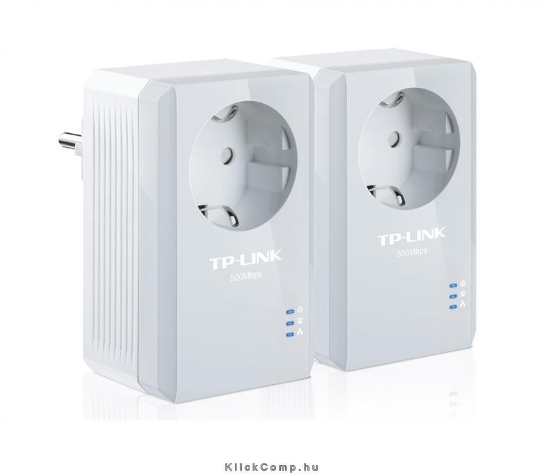 Powerline Ethernet adapter TL-PA4010P Starter Kit 500Mbps fotó, illusztráció : TL-PA4010P-KIT