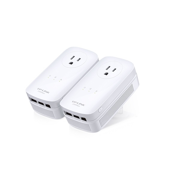 Powerline Adapter TP-LINK TL-PA8030P-KIT AV1200 3-Port Gigabit Passthrough Powe fotó, illusztráció : TL-PA8030P-KIT