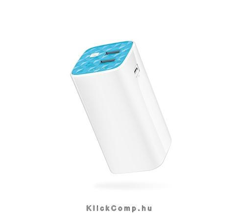 Powerbank, 10400mAh, 2x USB, micro USB, beépített led fotó, illusztráció : TL-PB10400
