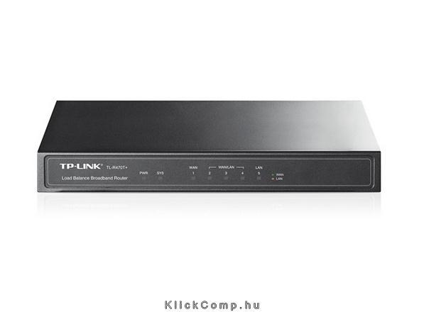 Router TP-Link TL-R470T+ Vezetékes 4 10/100Mbps WAN, 1 LAN fotó, illusztráció : TL-R470T-