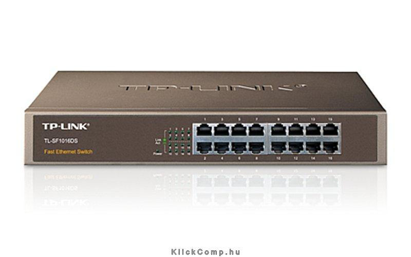 16 port switch metal fotó, illusztráció : TL-SF1016DS