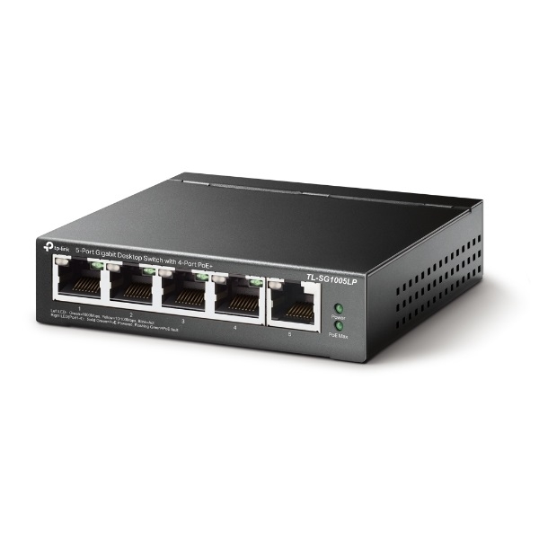 5 Port Switch TP-LINK TL-SG1005LP 5-Port Gigabit Desktop Switch with 4-Port PoE fotó, illusztráció : TL-SG1005LP