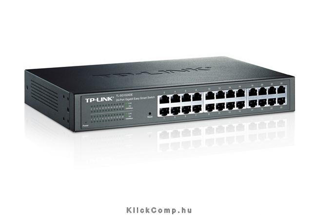 24 port Switch 10/100/1000Mbps LAN SMART menedzselhető rack Switch fotó, illusztráció : TL-SG1024DE