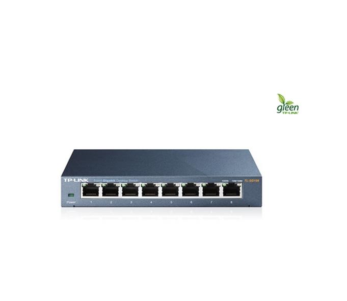 8 Port Switch Gigabit metal fotó, illusztráció : TL-SG108