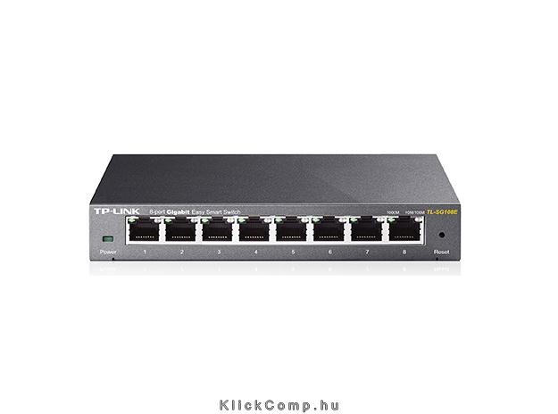 8 Port Switch Gigabit Easy Smart fotó, illusztráció : TL-SG108E